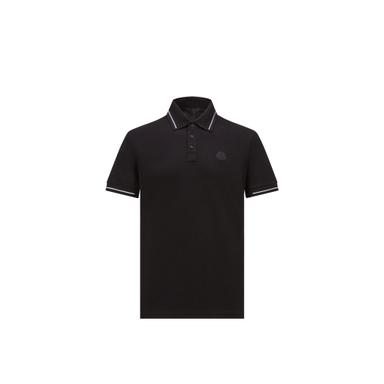 Moncler Logo Patch Cotton Polo Shirt | Thumbnail 1 Moncler Logo Patch Cotton Polo Shirt | Thumbnail 1