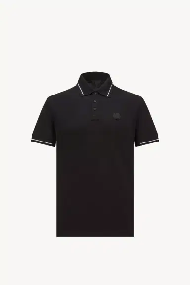 Moncler Logo Patch Cotton Polo Shirt | Thumbnail 2 Moncler Logo Patch Cotton Polo Shirt | Thumbnail 2