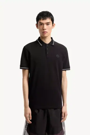 Moncler Logo Patch Cotton Polo Shirt | Thumbnail 5 Moncler Logo Patch Cotton Polo Shirt | Thumbnail 5