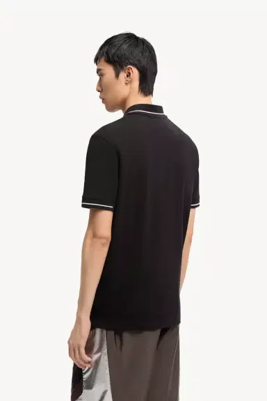 Moncler Logo Patch Cotton Polo Shirt | Thumbnail 6 Moncler Logo Patch Cotton Polo Shirt | Thumbnail 6