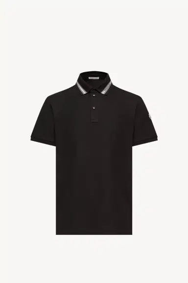 Moncler Cotton Piquet Polo Shirt | Thumbnail 2 Moncler Cotton Piquet Polo Shirt | Thumbnail 2