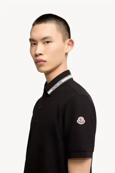 Moncler Cotton Piquet Polo Shirt | Thumbnail 4 Moncler Cotton Piquet Polo Shirt | Thumbnail 4