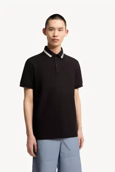 Moncler Cotton Piquet Polo Shirt | Thumbnail 5 Moncler Cotton Piquet Polo Shirt | Thumbnail 5