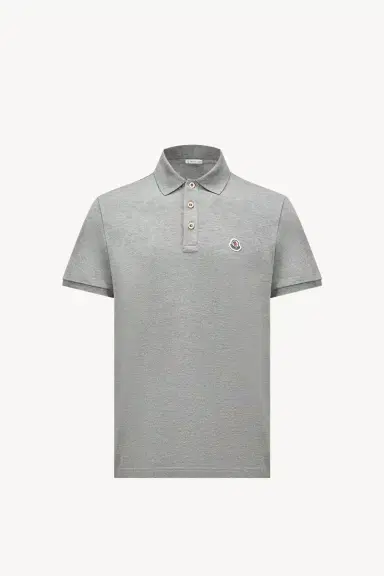 Moncler Logo Patch Cotton Polo Shirt | Thumbnail 2 Moncler Logo Patch Cotton Polo Shirt | Thumbnail 2