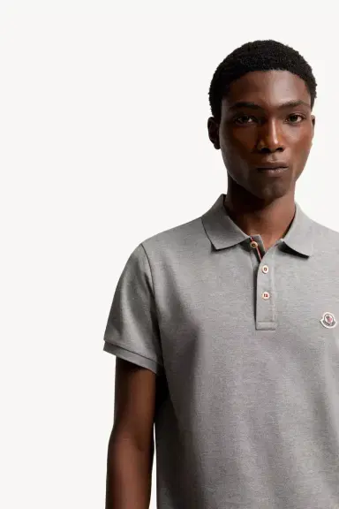 Moncler Logo Patch Cotton Polo Shirt | Thumbnail 7 Moncler Logo Patch Cotton Polo Shirt | Thumbnail 7