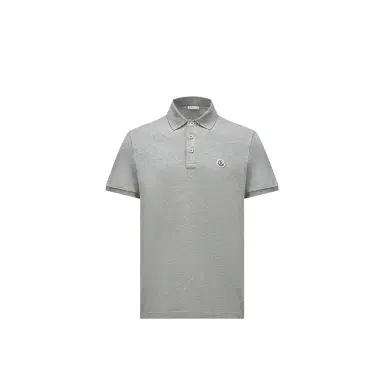 Moncler Logo Patch Cotton Polo Shirt | Thumbnail 1 Moncler Logo Patch Cotton Polo Shirt | Thumbnail 1