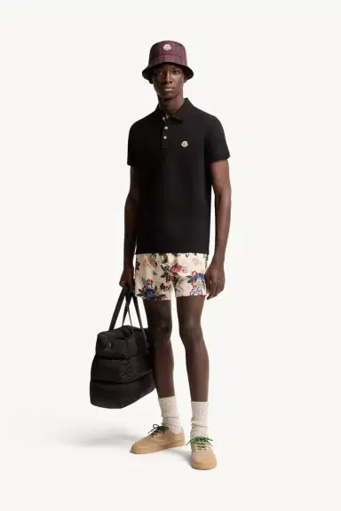 Moncler Logo Patch Cotton Polo Shirt | Thumbnail 2 Moncler Logo Patch Cotton Polo Shirt | Thumbnail 2