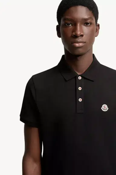 Moncler Logo Patch Cotton Polo Shirt | Thumbnail 6 Moncler Logo Patch Cotton Polo Shirt | Thumbnail 6