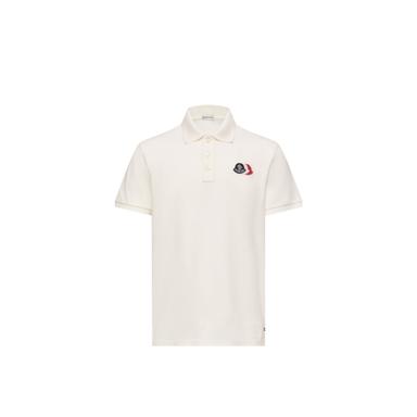 Moncler Logo Patch Cotton Piquet Polo Shirt | Thumbnail 1 Moncler Logo Patch Cotton Piquet Polo Shirt | Thumbnail 1