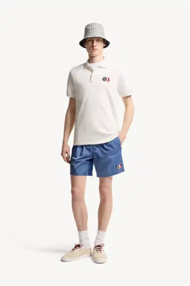 Moncler Logo Patch Cotton Piquet Polo Shirt | Thumbnail 2 Moncler Logo Patch Cotton Piquet Polo Shirt | Thumbnail 2
