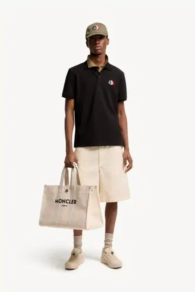 Moncler Logo Patch Cotton Piquet Polo Shirt | Thumbnail 2 Moncler Logo Patch Cotton Piquet Polo Shirt | Thumbnail 2
