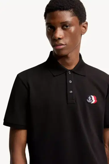 Moncler Logo Patch Cotton Piquet Polo Shirt | Thumbnail 6 Moncler Logo Patch Cotton Piquet Polo Shirt | Thumbnail 6