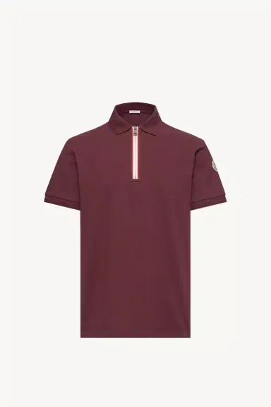 Moncler Tricolor-trimmed Cotton Polo Shirt | Thumbnail 2 Moncler Tricolor-trimmed Cotton Polo Shirt | Thumbnail 2