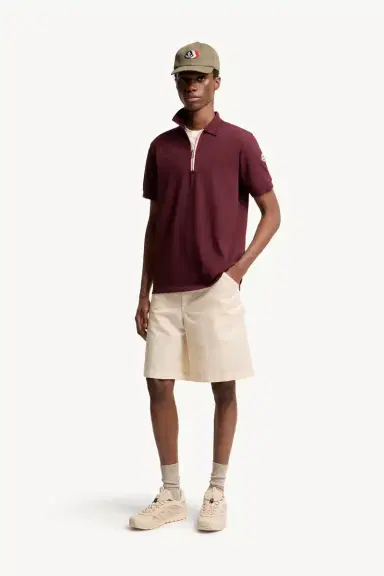 Moncler Tricolor-trimmed Cotton Polo Shirt | Thumbnail 3 Moncler Tricolor-trimmed Cotton Polo Shirt | Thumbnail 3