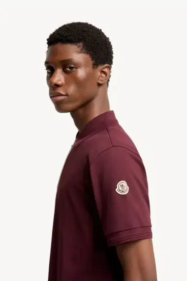 Moncler Tricolor-trimmed Cotton Polo Shirt | Thumbnail 4 Moncler Tricolor-trimmed Cotton Polo Shirt | Thumbnail 4