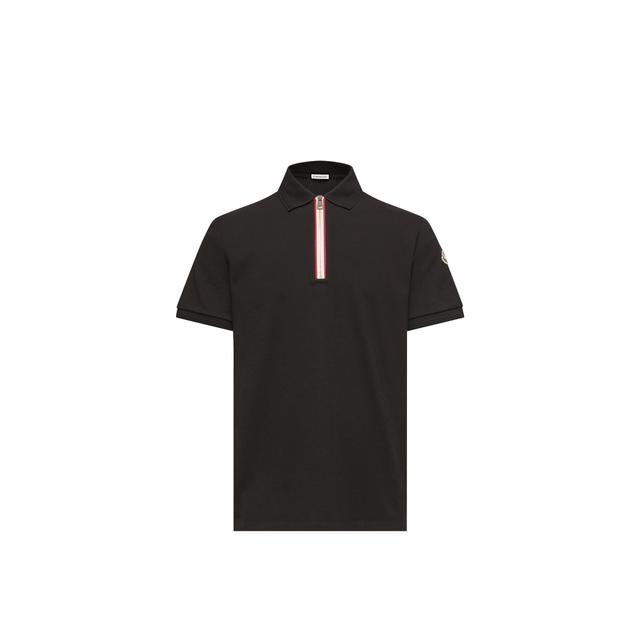 Tricolor-trimmed Cotton Polo Shirt Tricolor-trimmed Cotton Polo Shirt