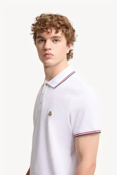 Moncler Tricolor-trimmed Cotton Piquet Polo Shirt | Thumbnail 3 Moncler Tricolor-trimmed Cotton Piquet Polo Shirt | Thumbnail 3