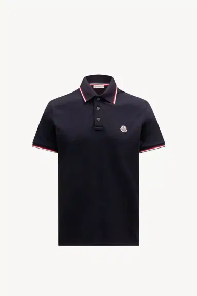 Moncler Tricolor-trimmed Cotton Piquet Polo Shirt | Thumbnail 2 Moncler Tricolor-trimmed Cotton Piquet Polo Shirt | Thumbnail 2