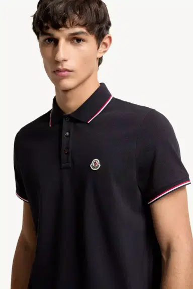 Moncler Tricolor-trimmed Cotton Piquet Polo Shirt | Thumbnail 7 Moncler Tricolor-trimmed Cotton Piquet Polo Shirt | Thumbnail 7
