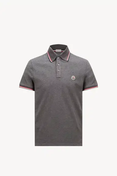 Moncler Tricolor-trimmed Cotton Piquet Polo Shirt | Thumbnail 2 Moncler Tricolor-trimmed Cotton Piquet Polo Shirt | Thumbnail 2