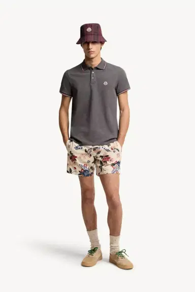 Moncler Tricolor-trimmed Cotton Piquet Polo Shirt | Thumbnail 3 Moncler Tricolor-trimmed Cotton Piquet Polo Shirt | Thumbnail 3