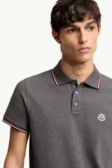 Moncler Tricolor-trimmed Cotton Piquet Polo Shirt | Thumbnail 7 Moncler Tricolor-trimmed Cotton Piquet Polo Shirt | Thumbnail 7