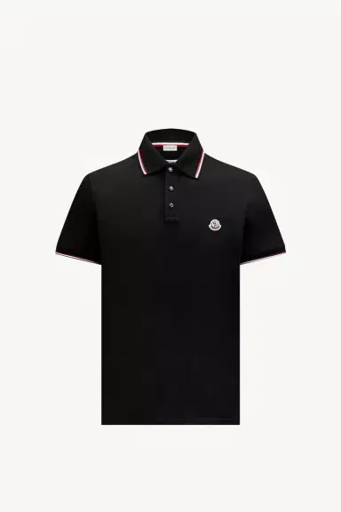 Moncler Tricolor-trimmed Cotton Piquet Polo Shirt | Thumbnail 2 Moncler Tricolor-trimmed Cotton Piquet Polo Shirt | Thumbnail 2