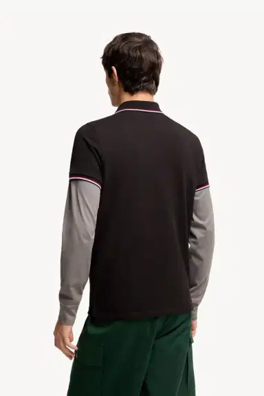Moncler Tricolor-trimmed Cotton Piquet Polo Shirt | Thumbnail 6 Moncler Tricolor-trimmed Cotton Piquet Polo Shirt | Thumbnail 6