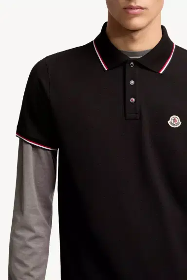 Moncler Tricolor-trimmed Cotton Piquet Polo Shirt | Thumbnail 7 Moncler Tricolor-trimmed Cotton Piquet Polo Shirt | Thumbnail 7