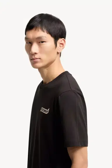 Moncler Logo Cotton T-shirt | Thumbnail 3 Moncler Logo Cotton T-shirt | Thumbnail 3