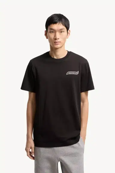 Moncler Logo Cotton T-shirt | Thumbnail 4 Moncler Logo Cotton T-shirt | Thumbnail 4