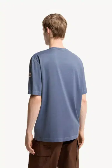 Moncler Logo Print Cotton T-shirt | Thumbnail 6 Moncler Logo Print Cotton T-shirt | Thumbnail 6