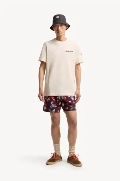 Moncler Embroidered Logo Cotton T-shirt | Thumbnail 2 Moncler Embroidered Logo Cotton T-shirt | Thumbnail 2