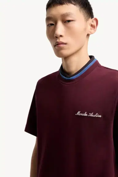 Moncler Embroidered Logo Cotton T-shirt | Thumbnail 7 Moncler Embroidered Logo Cotton T-shirt | Thumbnail 7