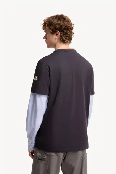 Moncler Embroidered Logo Cotton T-shirt | Thumbnail 5 Moncler Embroidered Logo Cotton T-shirt | Thumbnail 5