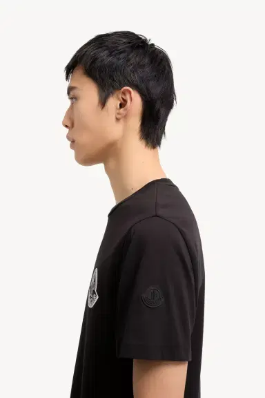 Moncler Logo Cotton Jersey T-shirt | Thumbnail 3 Moncler Logo Cotton Jersey T-shirt | Thumbnail 3