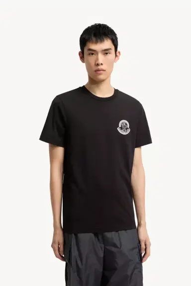 Moncler Logo Cotton Jersey T-shirt | Thumbnail 4 Moncler Logo Cotton Jersey T-shirt | Thumbnail 4