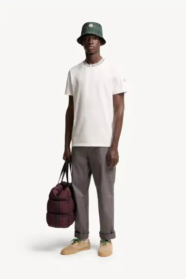 Moncler Logo-trimmed Cotton T-shirt | Thumbnail 3 Moncler Logo-trimmed Cotton T-shirt | Thumbnail 3