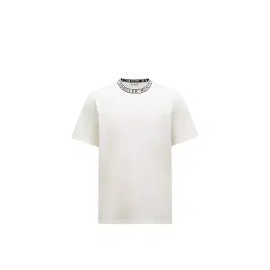 Moncler Logo-trimmed Cotton T-shirt | Thumbnail 1 Moncler Logo-trimmed Cotton T-shirt | Thumbnail 1