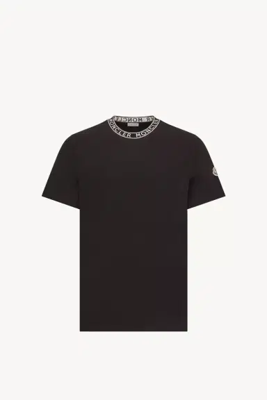 Moncler Logo-trimmed Cotton T-shirt | Thumbnail 2 Moncler Logo-trimmed Cotton T-shirt | Thumbnail 2