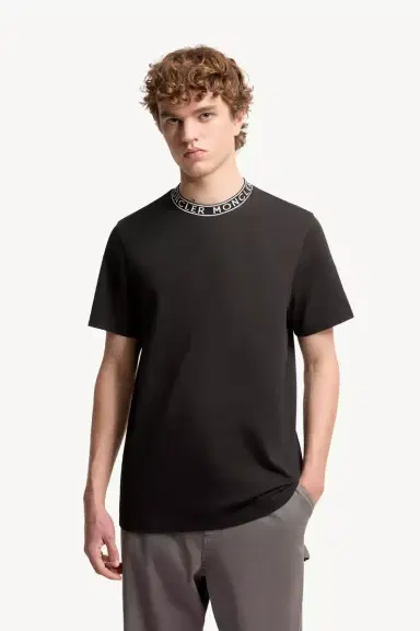 Moncler Logo-trimmed Cotton T-shirt | Thumbnail 5 Moncler Logo-trimmed Cotton T-shirt | Thumbnail 5