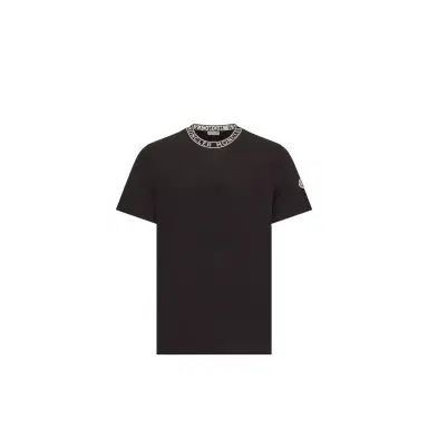 Moncler Logo-trimmed Cotton T-shirt | Thumbnail 1 Moncler Logo-trimmed Cotton T-shirt | Thumbnail 1