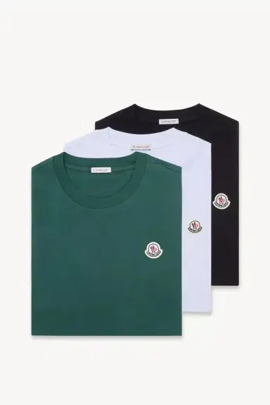 Moncler Logo Patch Cotton T-shirt (pack Of Three) | Thumbnail 2 Moncler Logo Patch Cotton T-shirt (pack Of Three) | Thumbnail 2