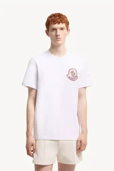 Moncler Logo Cotton T-shirt | Thumbnail 4 Moncler Logo Cotton T-shirt | Thumbnail 4