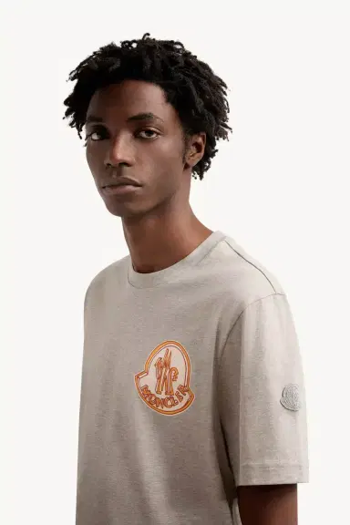 Moncler Logo Cotton T-shirt | Thumbnail 4 Moncler Logo Cotton T-shirt | Thumbnail 4