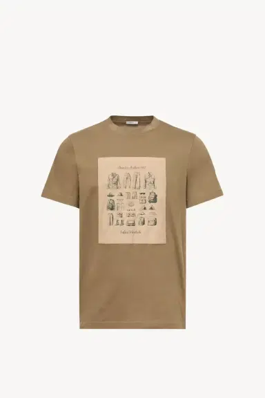 Moncler Safari Wardrobe Print Cotton T-shirt | Thumbnail 2 Moncler Safari Wardrobe Print Cotton T-shirt | Thumbnail 2