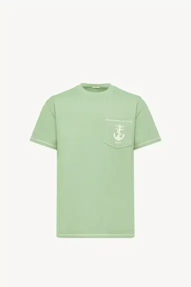 Moncler Embroidered Anchor Cotton T-shirt | Thumbnail 2 Moncler Embroidered Anchor Cotton T-shirt | Thumbnail 2