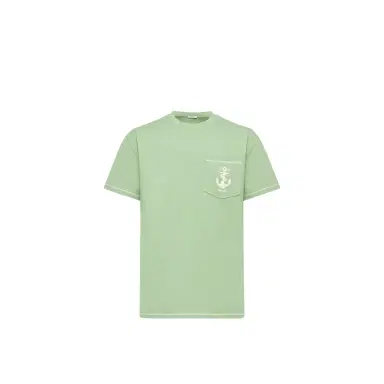 Moncler Embroidered Anchor Cotton T-shirt | Thumbnail 1 Moncler Embroidered Anchor Cotton T-shirt | Thumbnail 1