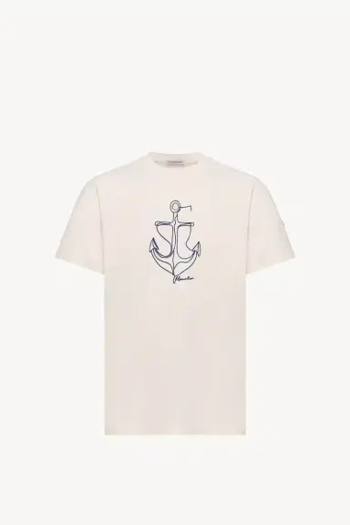 Moncler Embroidered Cotton T-shirt | Thumbnail 2 Moncler Embroidered Cotton T-shirt | Thumbnail 2