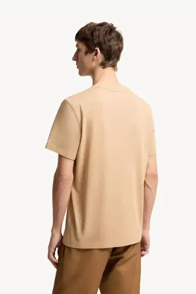 Moncler Flocked Logo Cotton T-shirt | Thumbnail 6 Moncler Flocked Logo Cotton T-shirt | Thumbnail 6